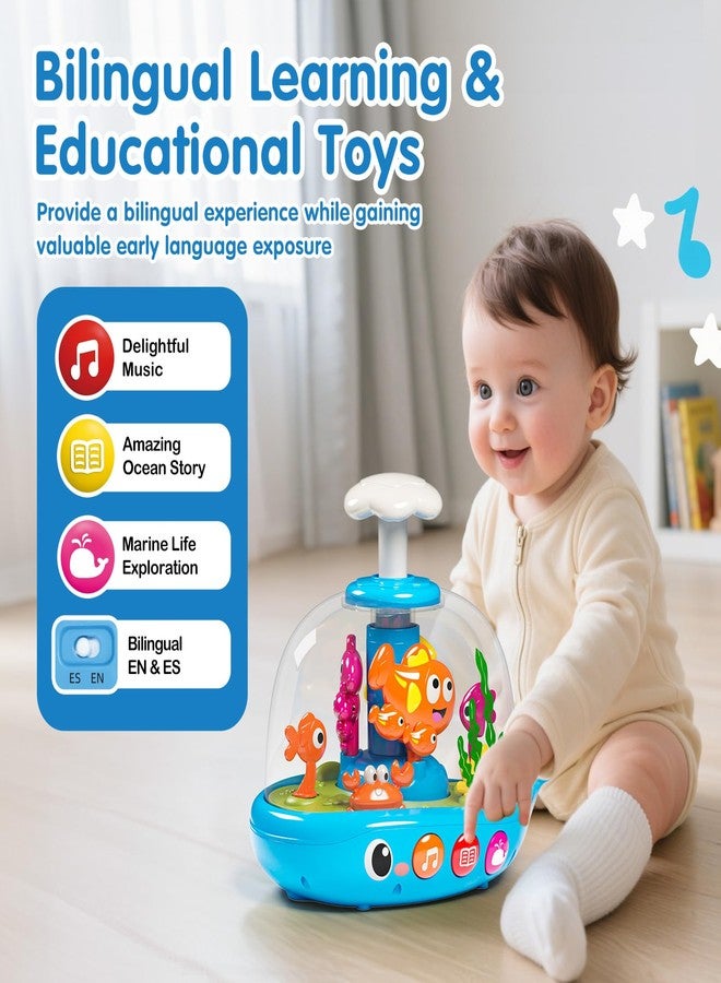 OCHIDO Baby Toys 6-12 Months, Press & Glow & Spin Infant Toys, Cause and Effect Baby Musical Toys Educational Toy for 1 Year Old, 1st Birthday Gifts for 6 7 8 9 10 11 12Month - Image 4